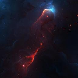 My GitHub profile photo: a nebula