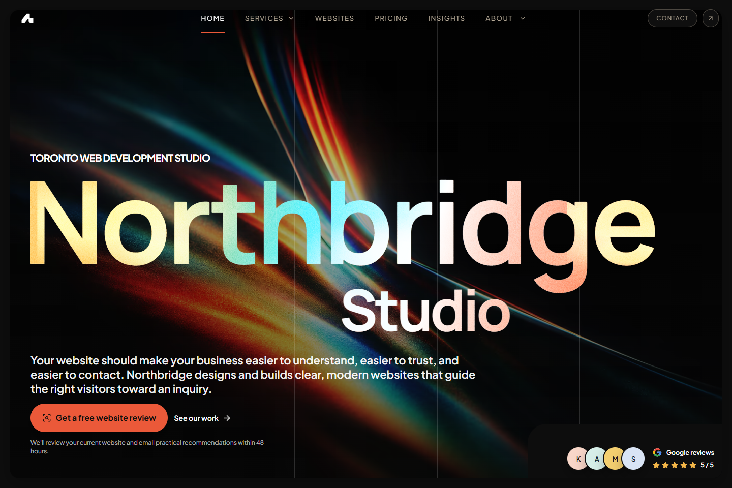 Northbridge Studio homepage preview