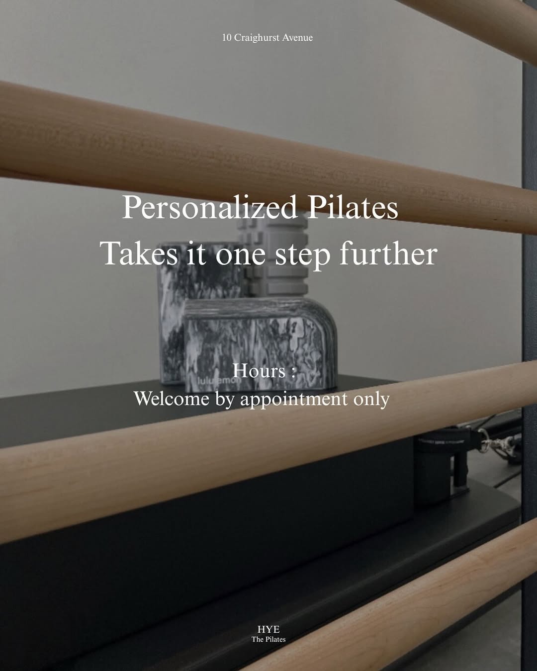 HYE Pilates studio seating and interior detail